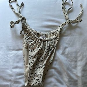 Bikini Bottoms | Black & Off- White | Polka Dot